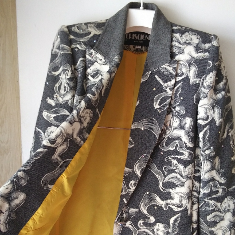 Sparkle Rhinestone Angel Jacket Romantic